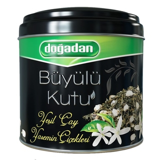 Турецкий зеленый чай Dogadan волшебный ларец жасминовый, 85 гр