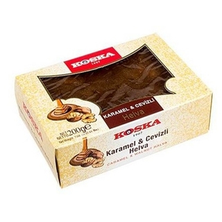Халва кунжутная Koska с грецким орехом и карамелью, 200 гр