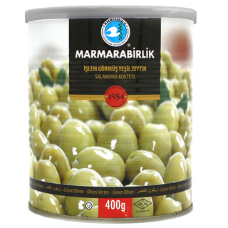 Оливки зеленые Marmarabirlik 3XL, 400 гр