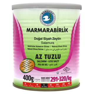 Маслины Marmarabirlik слабосоленые в рассоле S, 400 гр