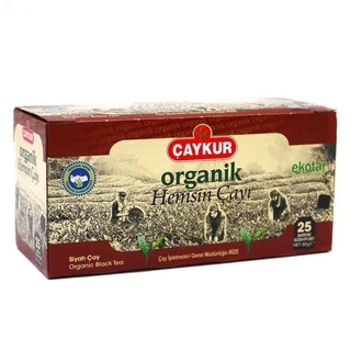 Турецкий черный чай Caykur organic hemsin в пакетиках, 25 шт