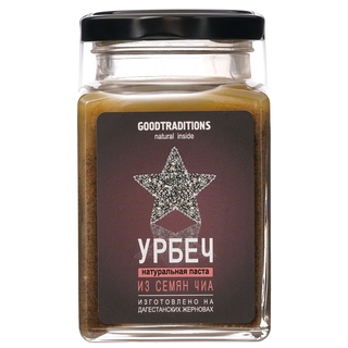 Урбеч Добрые традиции из семян чиа, 200 гр