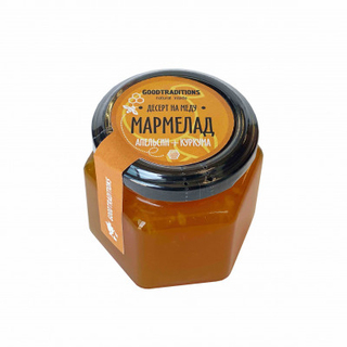 Мармелад медовый Добрые традиции апельсин с куркумой, 150 гр