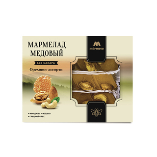 Медовый мармелад Marme ореховое ассорти, 200 гр