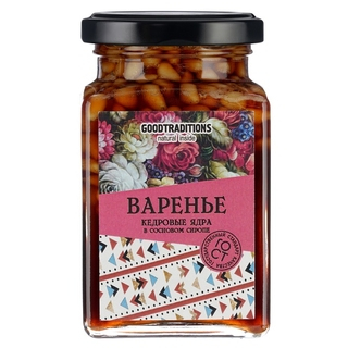 Варенье Добрые традиции кедровые орехи в сосновом сиропе, 150 гр